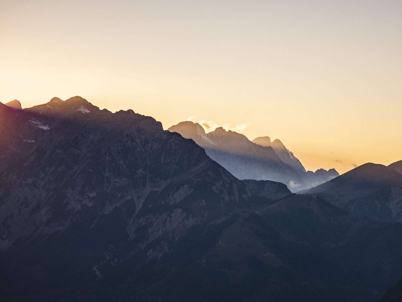 Zonsondergang II, Tirol