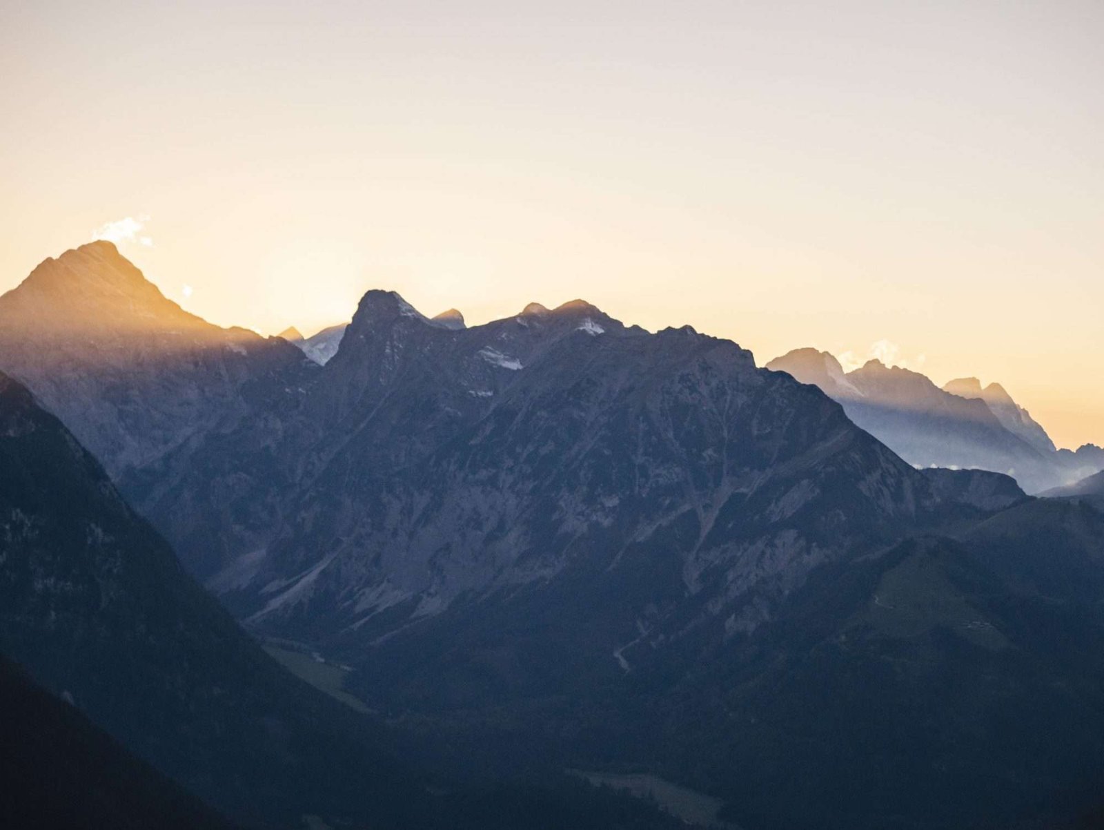 Zonsondergang IV, Tirol, Horizontaal