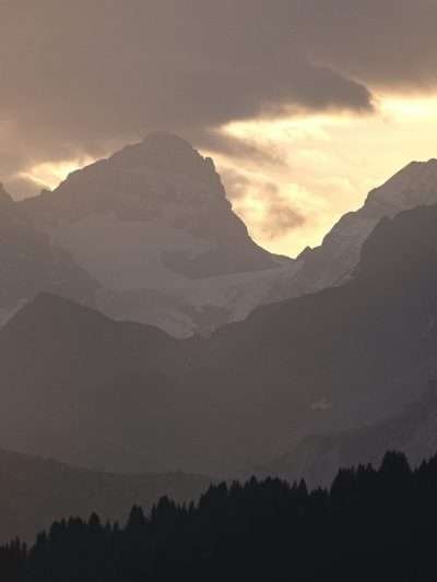 Zonsopkomst, Alpen, Horizontaal